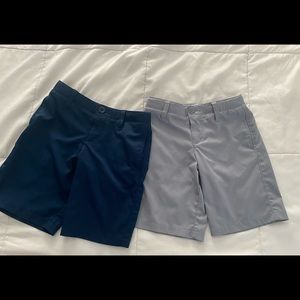 2 pairs Under Armour golf shorts. Great condition